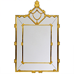 Зеркало прямоугольное Golden Classic Ornament Mirror варинант исполнения - 1 | Loft Concept в Екатеринбурге