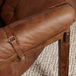 Двухместный диван Duncan винтажная коричневая кожа варинант исполнения - 6 | Loft Concept в Екатеринбурге