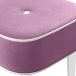 Квадратный мягкий пуф на белых ножках Winton Pouf Square варинант исполнения - 6 | Loft Concept в Екатеринбурге