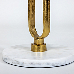 Кофейный столик с белой мраморной столешницей Clipper варинант исполнения - 3 | Loft Concept в Екатеринбурге