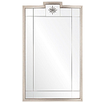 Зеркало в  серебряной раме с узорчатым геометрическим орнаментом Repulse варинант исполнения - 1 | Loft Concept в Екатеринбурге