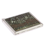 Портсигар с газовой зажигалкой из натурального камня Серафинит Stone Cigarettes Cases варинант исполнения - 2 | Loft Concept в Екатеринбурге