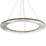 Кольцевая люстра с хрустальным декором Maude Crystal Chandelier варинант исполнения - 3 | Loft Concept в Екатеринбурге