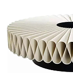 Дизайнерский журнальный стол круглый с фактурной столешницей Ifike варинант исполнения - 2 | Loft Concept в Екатеринбурге