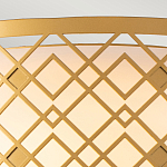 Потолочный светильник золотого цвета с каркасом в виде геометрических ромбов Elstead Lighting варинант исполнения - 5 | Loft Concept в Екатеринбурге