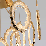 Потолочный светильник светодиодный с золотистым каркасом Ring of Fire варинант исполнения - 3 | Loft Concept в Екатеринбурге