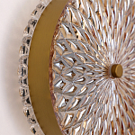 Бра с плафоном из рельефного стекла Peony Glass Bronze  варинант исполнения - 3 | Loft Concept в Екатеринбурге