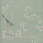 Обои ручная роспись Badminton Mercury Grey варинант исполнения - 1 | Loft Concept в Екатеринбурге