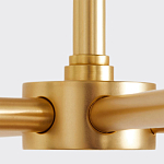 Люстра золотая с белыми тканевыми абажурами Coolness варинант исполнения - 3 | Loft Concept в Екатеринбурге