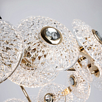 Люстра с декором из круглых рельефных пластин из хрусталя Decorative Glass Discs Chandelier 82 варинант исполнения - 3 | Loft Concept в Екатеринбурге