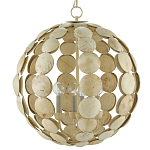 Люстра в форме шара с декором из круглых декоративных элементов Texture Discs варинант исполнения - 2 | Loft Concept в Екатеринбурге