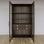 Дизайнерский шкаф витрина Elsa Dreams Walnut с 4-мя ящиками варинант исполнения - 6 | Loft Concept в Екатеринбурге