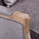 Кресло Ava Classical Armchair brown and grey velour варинант исполнения - 4 | Loft Concept в Екатеринбурге