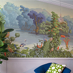 Обои ручная роспись Le Brésil Eden варинант исполнения - 3 | Loft Concept в Екатеринбурге