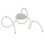 Люстра белого цвета с тремя изогнутыми светодиоидными плафонами Luke Lampco Tracer Lamp варинант исполнения - 1 | Loft Concept в Екатеринбурге