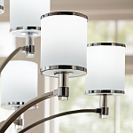 Люстра с белыми стеклянными плафонами в форме цилиндра Feiss варинант исполнения - 10 | Loft Concept в Екатеринбурге