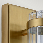 Бра вертикальное с рифленым стеклянным плафоном и прямоугольным основанием Quintiesse варинант исполнения - 2 | Loft Concept в Екатеринбурге