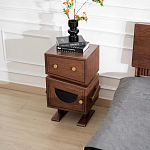 Тумбочка прикроватная с ящиком и дверцей Робот Robot Desk варинант исполнения - 3 | Loft Concept в Екатеринбурге