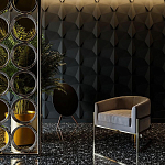 Гипсовая 3D Панель BATOID варинант исполнения - 1 | Loft Concept в Екатеринбурге