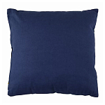 Подушка декоративная хлопковая синего цвета с абстрактным принтом Elysian Flow Azure варинант исполнения - 2 | Loft Concept в Екатеринбурге