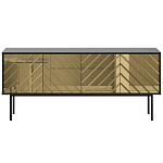 Длинная тумба с зеркальным декором Serena варинант исполнения - 10 | Loft Concept в Екатеринбурге