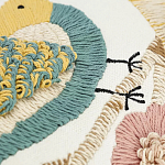 Чехол на подушку с кисточками и вышивкой птиц Ethnic mix Birds Rect варинант исполнения - 3 | Loft Concept в Екатеринбурге