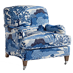 Кресло Trumann Club Chair Blue Landscape синий пейзаж варинант исполнения - 1 | Loft Concept в Екатеринбурге