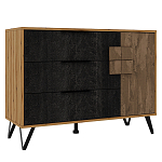 Комод с 3-мя ящиками и дверцей Stone Effect варинант исполнения - 1 | Loft Concept в Екатеринбурге