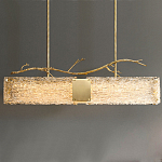 Люстра прямоугольная из фактурного стекла Chandelier Beam варинант исполнения - 5 | Loft Concept в Екатеринбурге