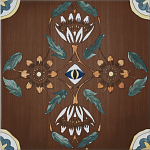 Плитка с узором Васильки 2 варинант исполнения - 1 | Loft Concept в Екатеринбурге