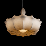 Подвесной светильник с белым фигурным абажуром и мягкими волнистыми краями Cloud Motion  варинант исполнения - 12 | Loft Concept в Екатеринбурге