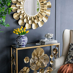 Ваза округлой формы с бело-синим цветочным орнаментом Blue & White Ornament  варинант исполнения - 4 | Loft Concept в Екатеринбурге