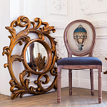 Зеркало настенное с рамой цвета античная бронза Classic Ornament Mirror варинант исполнения - 3 | Loft Concept в Екатеринбурге