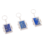 Зеркало брелок складное двухстороннее из натурального камня Лазурит Stone Mirrors варинант исполнения - 4 | Loft Concept в Екатеринбурге