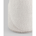 Пуф Loreen со спинкой вращающийся букле светло-серый варинант исполнения - 3 | Loft Concept в Екатеринбурге