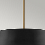 Подвесной светильник с конусовидным металлическим абажуром черного цвета Kichler варинант исполнения - 14 | Loft Concept в Екатеринбурге