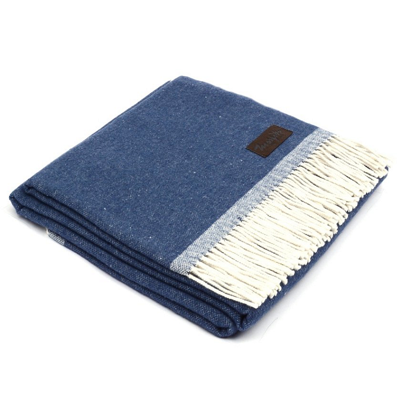 Плед SARA 4000 Marzotto Синий в Екатеринбурге | Loft Concept 