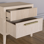 Прикроватная Тумбочка Primo с двумя ящиками Светлый дуб варинант исполнения - 6 | Loft Concept в Екатеринбурге