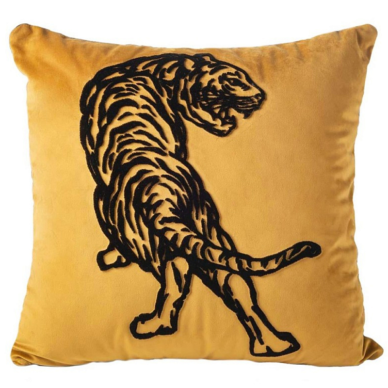 Подушка Pillow Fera Right Черный Золотой Подушка Pillow Fera Right Черный Золотой в Екатеринбурге | Loft Concept