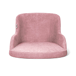 Стул с мягкой розовой обивкой из велюра и подъемно-поворотным механизмом на черных колесиках Harper Pink варинант исполнения - 2 | Loft Concept в Екатеринбурге