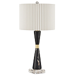 Настольная лампа с плиссированным цилиндрическим абажуром Tightened Waist варинант исполнения - 3 | Loft Concept в Екатеринбурге