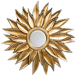 Зеркало-солнце с золотыми с лучами Rays of Peace варинант исполнения - 1 | Loft Concept в Екатеринбурге