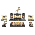 Настольный письменный набор из яшмы и долерита с декором в виде коня Manager Organizer варинант исполнения - 1 | Loft Concept в Екатеринбурге