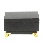 Шкатулка из натурального камня змеевик чёрного цвета Stone Casket варинант исполнения - 3 | Loft Concept в Екатеринбурге