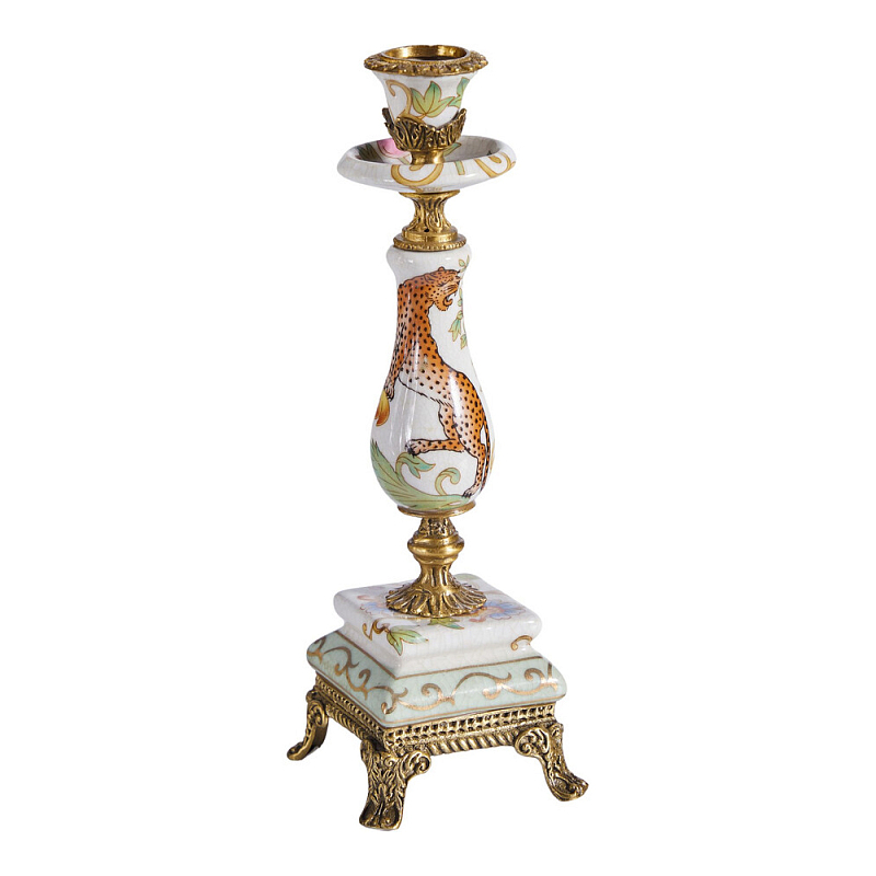 Подсвечник с растительным и животным дизайном Centennial Garden Мульти Бронза в Екатеринбурге | Loft Concept 