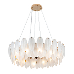 Люстра Mont Saint-Michel Золотая с Рельефным Стеклом варинант исполнения - 1 | Loft Concept в Екатеринбурге