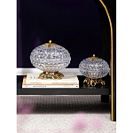 Конфетница из прозрачного рельефного стекла Eden Garden варинант исполнения - 6 | Loft Concept в Екатеринбурге