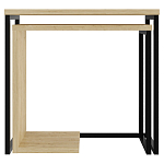 Комплект из 2-х приставных столов прямоугольной формы из дерева ZIGOSH OAK варинант исполнения - 1 | Loft Concept в Екатеринбурге