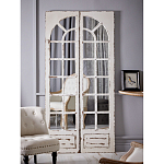 Зеркало-окно с эффектом старения в венецианском стиле Venetian White Mirror варинант исполнения - 5 | Loft Concept в Екатеринбурге