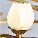 Люстра с ветвистым каркасом и плафонами в виде лотосов Chandelier Lotus варинант исполнения - 1 | Loft Concept в Екатеринбурге